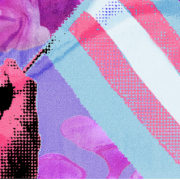 Ilustra&ccedil;&atilde;o que mostra uma imagem de uma m&atilde;o segurando uma bandeira colorida da luta LGBT